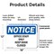 Signmission Office Staff Only Keep Door Closed, 18 in W x Rectangle, Plastic OS-2PACK-NS-P-1218-L-16952 - alternate 7